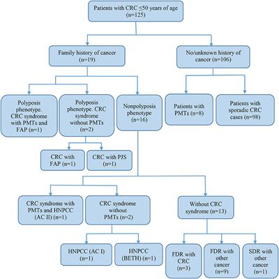 Mutation Spectrum of Cancer-Associated Genes in Patients With Early Onset of Colorectal Cancer